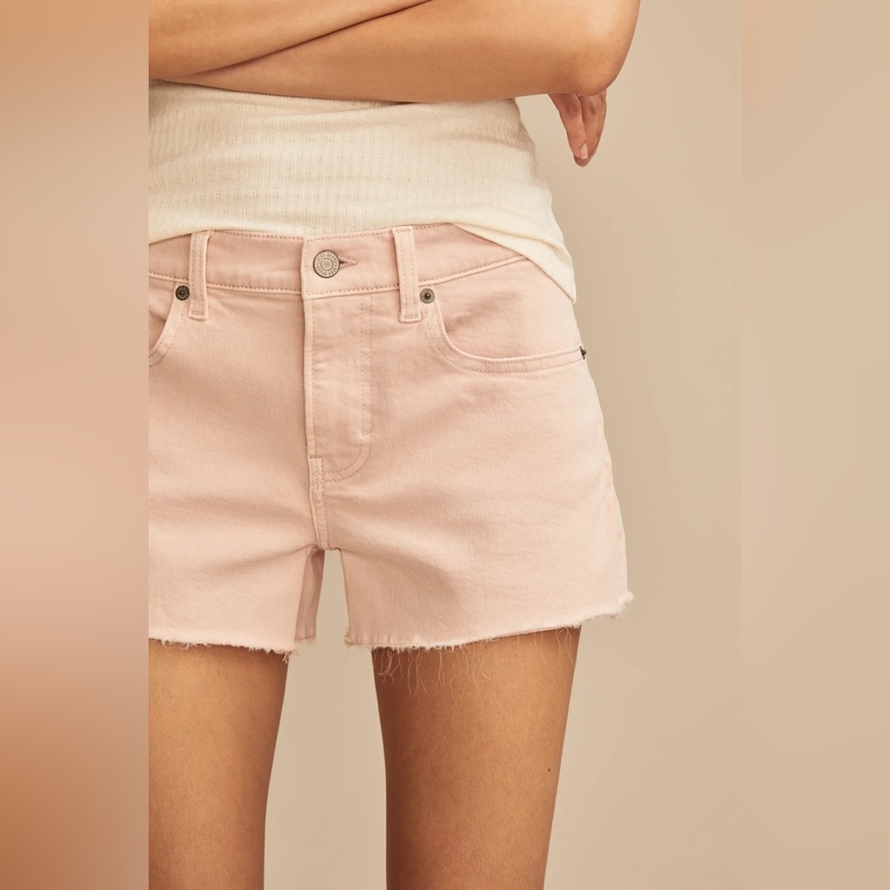 Lucky Brand Pink Festival Denim Shorts Size 6/28 Mid Rise NWT Blush Wash - Picture 3 of 11